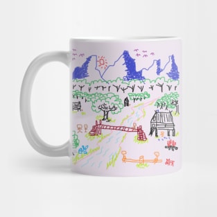 My dream home at countryside Mug